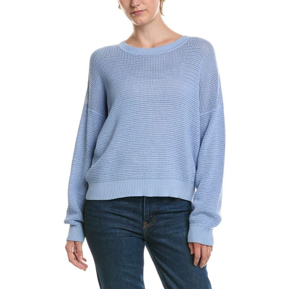 Eileen Fisher Womens Crewneck Sweater, Blue